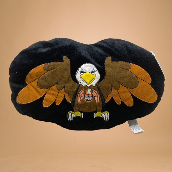 New Kellytoy Ride Free American Eagle Motorcycle Biker 13” Plush Pillow 2014 NWT - Picture 1 of 6